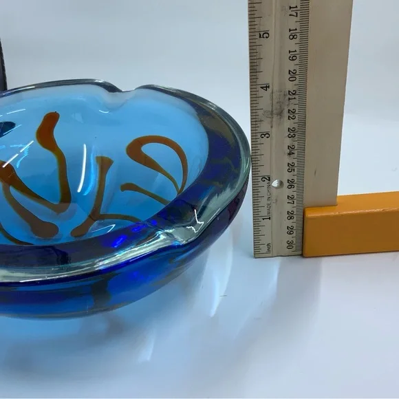 MCM ART GLASS ASHTRAY - Picture 4 of 4
